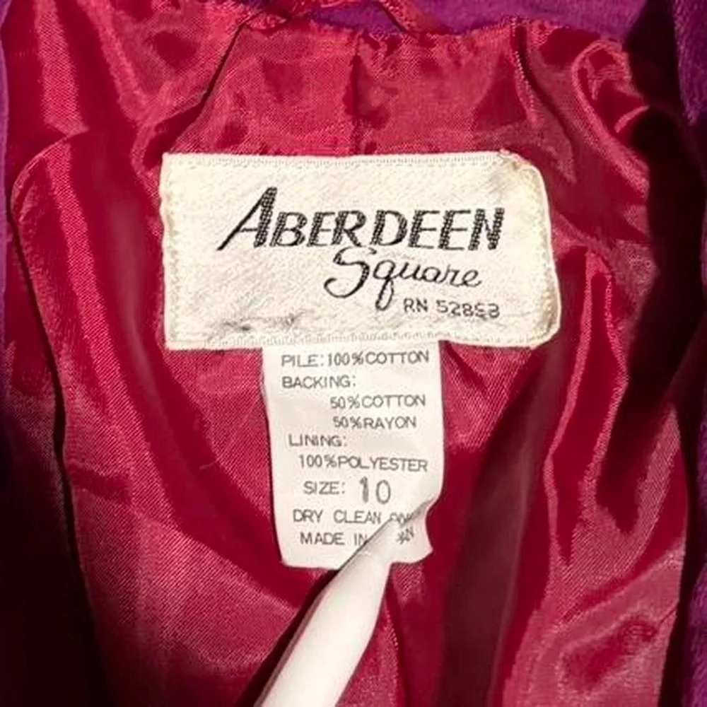 Vintage Aberdeen Square Velvet Blazer - Picture 3 of 3